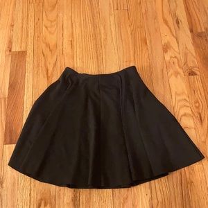 Zara black pleated mini skirt